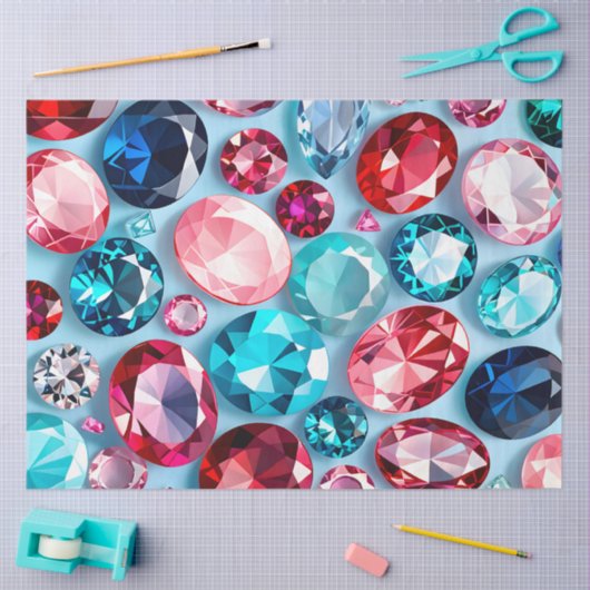 Kleurrijke Jewel Art Tissue Paper Tissuepapier (Craft)