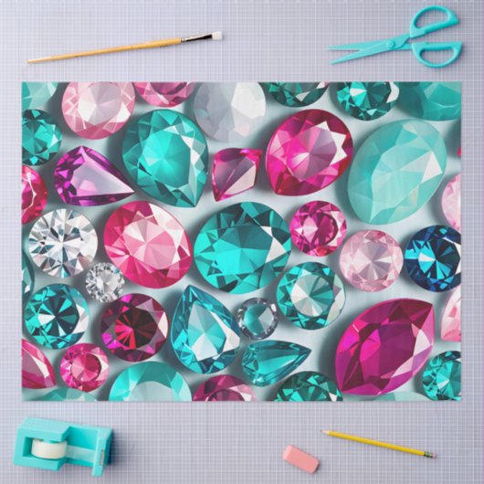 Kleurrijke Jewel Art Tissue Paper Tissuepapier (Craft)