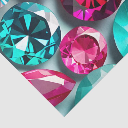 Kleurrijke Jewel Art Tissue Paper Tissuepapier (Detail)