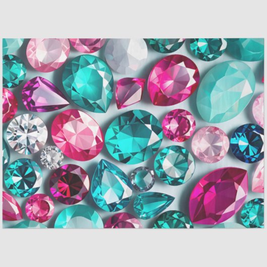 Kleurrijke Jewel Art Tissue Paper Tissuepapier (Voorkant)