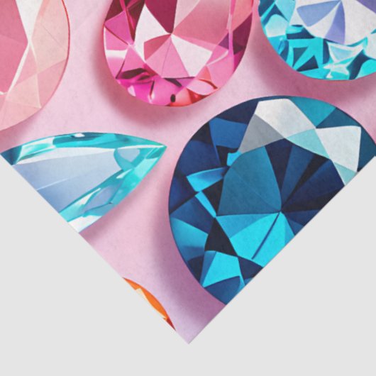 Kleurrijke Jewel Art Tissue Paper Tissuepapier (Detail)