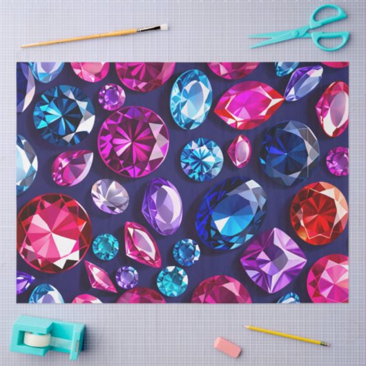 Kleurrijke Jewel Art Tissue Paper Tissuepapier (Craft)