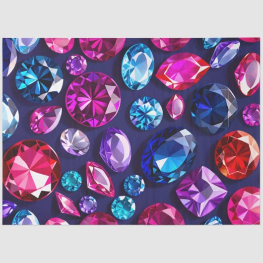 Kleurrijke Jewel Art Tissue Paper Tissuepapier (Voorkant)