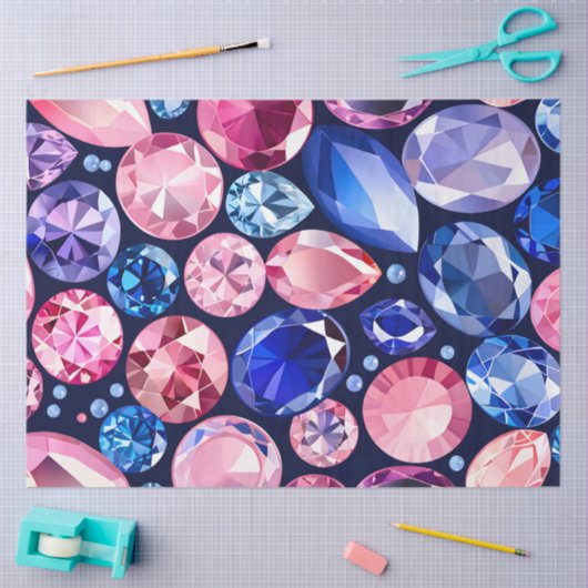 Kleurrijke Jewel Art Tissue Paper Tissuepapier (Craft)