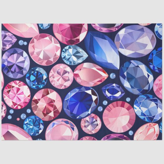 Kleurrijke Jewel Art Tissue Paper Tissuepapier (Voorkant)