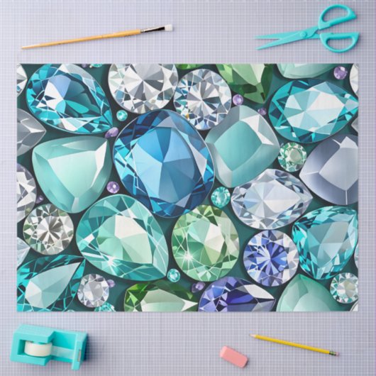 Kleurrijke Jewel Art Tissue Paper Tissuepapier (Craft)