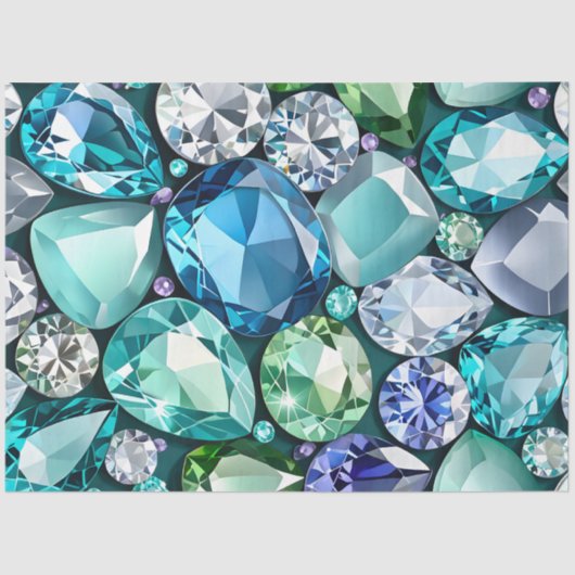 Kleurrijke Jewel Art Tissue Paper Tissuepapier (Voorkant)