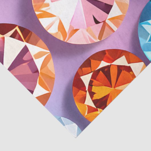 Kleurrijke Jewel Art Tissue Paper Tissuepapier (Detail)