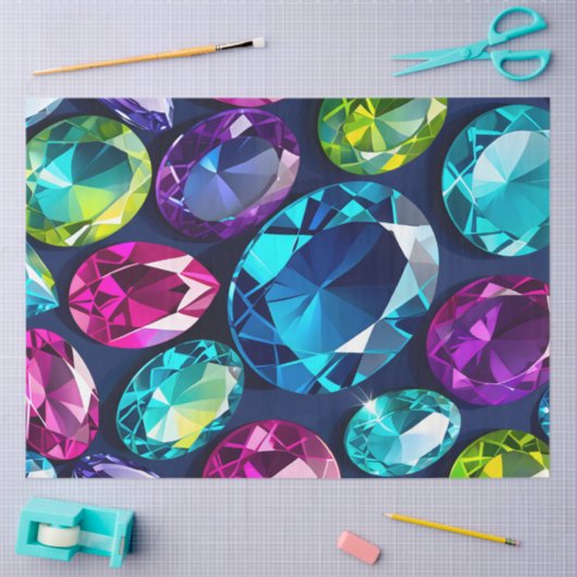 Kleurrijke Jewel Art Tissue Paper Tissuepapier (Craft)