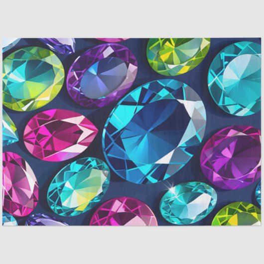 Kleurrijke Jewel Art Tissue Paper Tissuepapier (Voorkant)