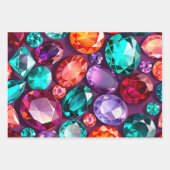 Kleurrijke Jewel Art Wrapping Paper Sheets (Voorkant 3)