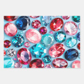 Kleurrijke Jewel Art Wrapping Paper Sheets (Voorkant)