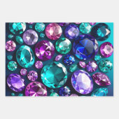 Kleurrijke Jewel Art Wrapping Paper Sheets (Voorkant 2)