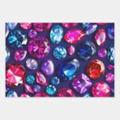 Kleurrijke Jewel Art Wrapping Paper Sheets (Voorkant)