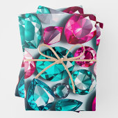 Kleurrijke Jewel Art Wrapping Paper Sheets