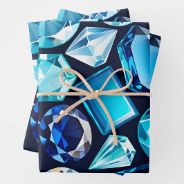 Kleurrijke Jewel Art Wrapping Paper Sheets