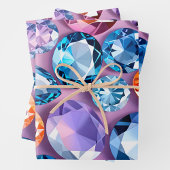Kleurrijke Jewel Art Wrapping Paper Sheets