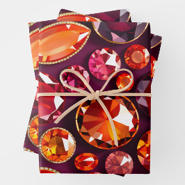 Kleurrijke Jewel Art Wrapping Paper Sheets