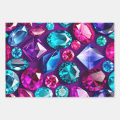 Kleurrijke Jewel Art Wrapping Paper Sheets (Voorkant)