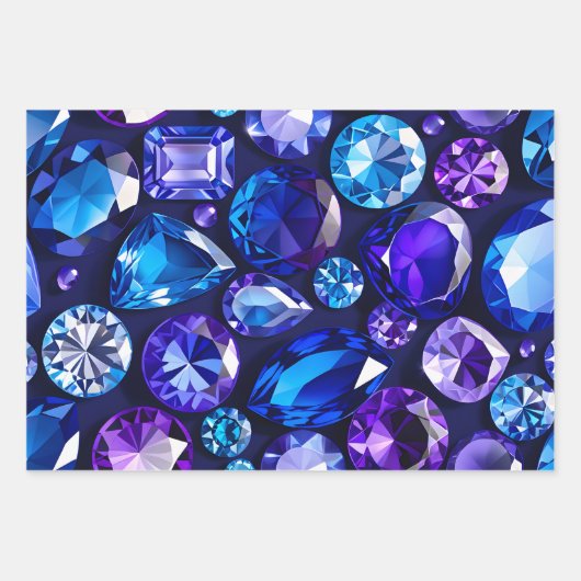 Kleurrijke Jewel Art Wrapping Paper Sheets (Voorkant 2)