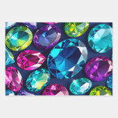 Kleurrijke Jewel Art Wrapping Paper Sheets (Voorkant)
