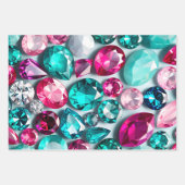 Kleurrijke Jewel Art Wrapping Paper Sheets (Voorkant)