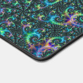 Kleurrijke Jewel Tone Fractal Spiraal Abstracte Ku Bureaumat (Hoek)