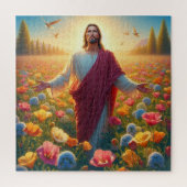 Kleurrijke Jezus puzzel! Legpuzzel (Verticaal)