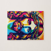 Kleurrijke Jezus puzzel! Legpuzzel (Horizontaal)