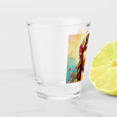 Kleurrijke Jezus schoot bril! Shot Glas (Links)