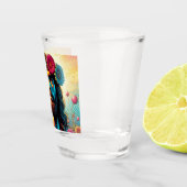 Kleurrijke Jezus schoot bril! Shot Glas (Rechts)