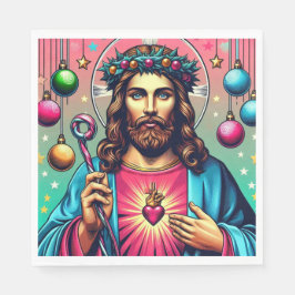 Kleurrijke Jezus servetten! Servet