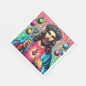 Kleurrijke Jezus servetten! Servet (Hoek)