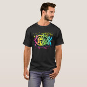Kleurrijke Jezus-visvorm T-shirt (Voorkant volledig)