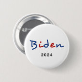 Kleurrijke Joe Biden 2024 Script Tekst Ronde Button 5,7 Cm (Voorkant /achterkant)