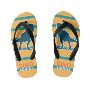 Kleurrijke jongen Dinosaur T-rex Kinder Teenslippers