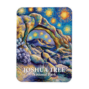 Kleurrijke Joshua Tree Arch Rock Moderne Van Gogh Magneet