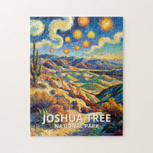 Kleurrijke Joshua Tree Keys View Van Gogh Landscha Legpuzzel