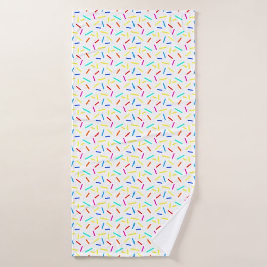 Kleurrijke Joyful Sprinkles Confetti Patroon Gifts Badhanddoek (Badhanddoek)