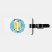 Kleurrijke Juice Carton Modern Minimal Bagagelabel (Voorkant horizontaal)