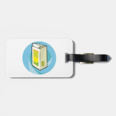 Kleurrijke Juice Carton Modern Minimal Bagagelabel (Achterkant horizontaal)