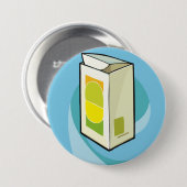 Kleurrijke Juice Carton Modern Minimal Ronde Button 7,6 Cm (Voorkant /achterkant)