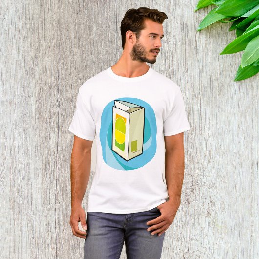 Kleurrijke Juice Carton Modern Minimal T-shirt