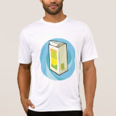 Kleurrijke Juice Carton Modern Minimal T-shirt (Voorkant)