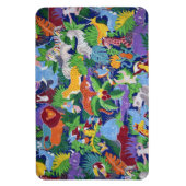Kleurrijke Jungle Dieren Magneet (Verticaal)