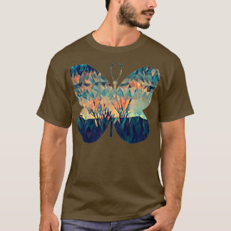 Kleurrijke juwelen vlinder t-shirt