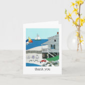 Kleurrijke Kaapse Huis Notitiekaarten (Gele Bloem)