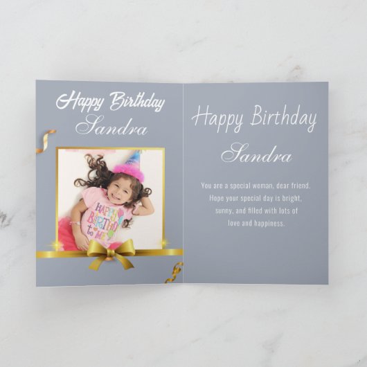 Kleurrijke kaarsen met letters Happy Birthday Kaart (Binnen)