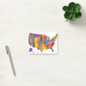 Kleurrijke kaart van Amerika Post-it® Notes (Kantoor)