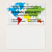 Kleurrijke kaart van de wereld (Voorkant /achterkant)